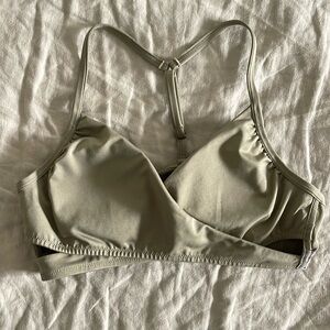 Pink sage green bra bathing suit